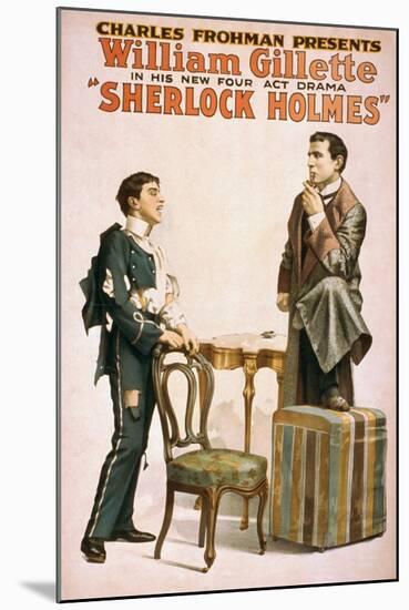 Sherlock Holmes Theatrical Play Poster No.3-Lantern Press-Mounted Art Print