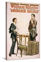 Sherlock Holmes Theatrical Play Poster No.3-Lantern Press-Stretched Canvas