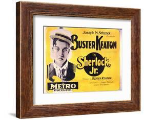 Sherlock, Jr., 1924-null-Framed Art Print