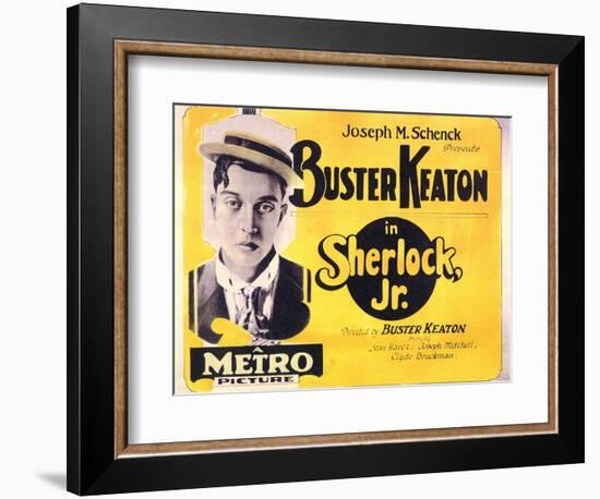 Sherlock, Jr., 1924-null-Framed Art Print