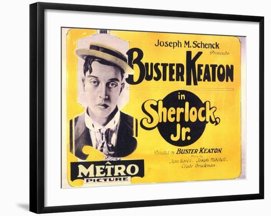 Sherlock, Jr., 1924-null-Framed Art Print