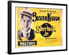 Sherlock, Jr., 1924-null-Framed Art Print