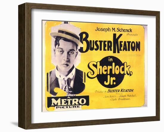 Sherlock, Jr., 1924-null-Framed Art Print