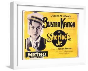 Sherlock, Jr., 1924-null-Framed Art Print