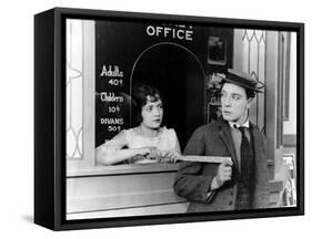 Sherlock Jr., Buster Keaton, 1924-null-Framed Stretched Canvas