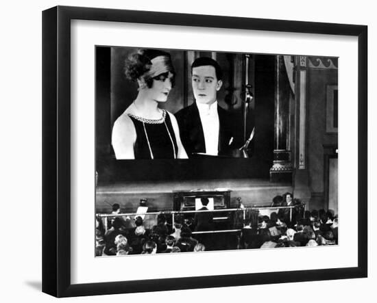 Sherlock Jr., Kathryn McGuire, Buster Keaton, 1924, Movie Theater-null-Framed Photo