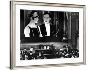 Sherlock Jr., Kathryn McGuire, Buster Keaton, 1924, Movie Theater-null-Framed Photo