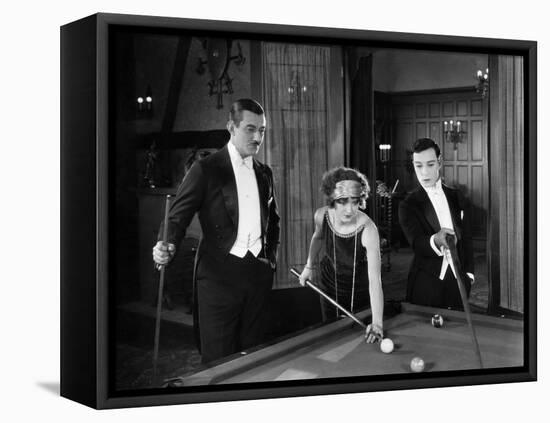 Sherlock Jr., Ward Crane, Kathryn McGuire, Buster Keaton, 1924-null-Framed Stretched Canvas