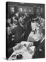 Sherman Billingsley, Owner of the Club, Playing Gin Rummy with Unidentified Man at the Stork Club-Eliot Elisofon-Stretched Canvas