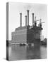 Sherman Creek Power Station, W. 201st Street, Inwood, New York City, June 1916-William Davis Hassler-Stretched Canvas