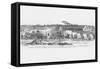 Sherman's Government Buildings at Port Royal-Frank Leslie-Framed Stretched Canvas