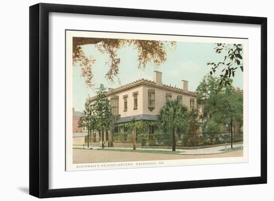 Sherman's Headquarters, Savannah, Georgia-null-Framed Art Print