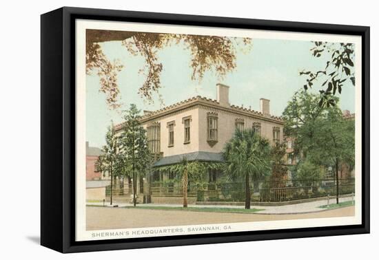 Sherman's Headquarters, Savannah, Georgia-null-Framed Stretched Canvas