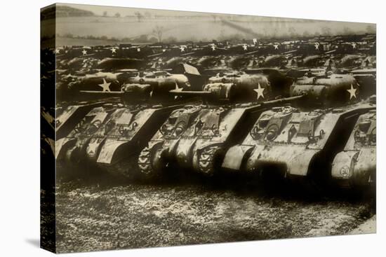 Sherman Tanks-null-Stretched Canvas