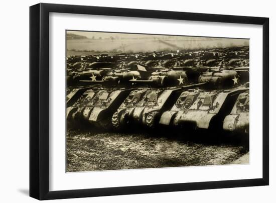 Sherman Tanks-null-Framed Premium Giclee Print