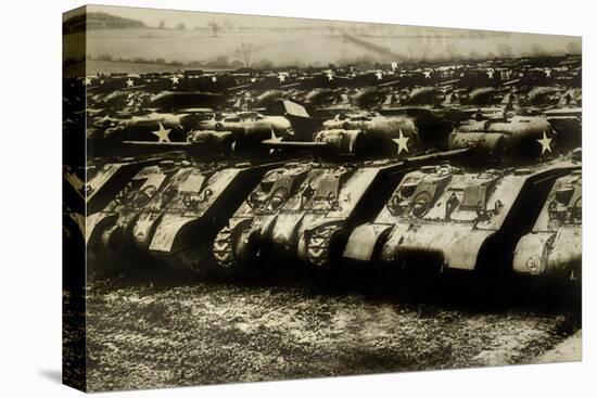 Sherman Tanks-null-Stretched Canvas