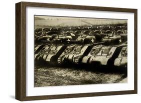 Sherman Tanks-null-Framed Art Print