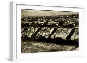 Sherman Tanks-null-Framed Art Print