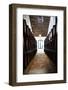 Sherry casks in a winery, Gonzalez Byass, Jerez De La Frontera, Cadiz Province, Andalusia, Spain-null-Framed Photographic Print