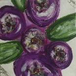 Three Purple Florals-Sherry DiPaolo Art-Giclee Print