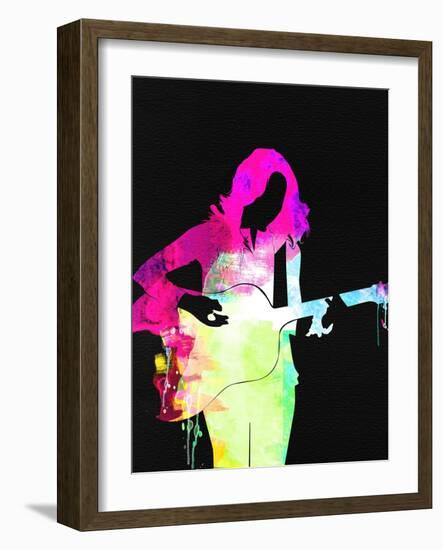 Sheryl Crow Watercolor-Lana Feldman-Framed Art Print