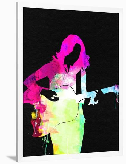 Sheryl Crow Watercolor-Lana Feldman-Framed Art Print