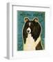 Shetland Sheepdog (Black & White)-John Golden-Framed Giclee Print