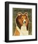 Shetland Sheepdog-John W^ Golden-Framed Art Print