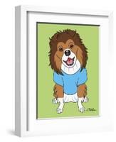 Shetland Sheepdog-Tomoyo Pitcher-Framed Giclee Print