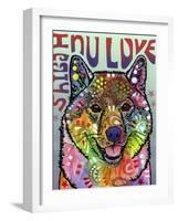 Shiba Inu Luv-Dean Russo-Framed Giclee Print