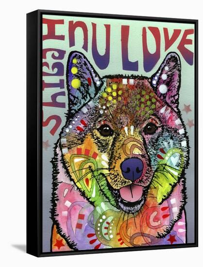 Shiba Inu Luv-Dean Russo-Framed Stretched Canvas