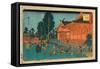 Shiba Sinmeisha Nai No Zu Precinct of Shiba Shinmei Shrine. Hiroshige-Utagawa Hiroshige-Framed Stretched Canvas