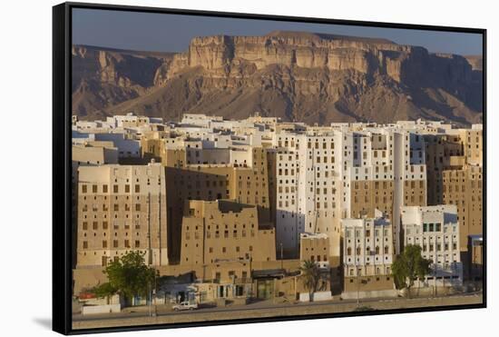 Shibam, Wadi Hadhramawt, Yemen-Peter Adams-Framed Stretched Canvas