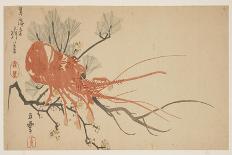 Lobster, Plum and Pine Branch, C.1818-Shibata Git?-Framed Giclee Print