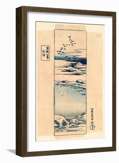 Shibaura-Katsushika Hokusai-Framed Giclee Print