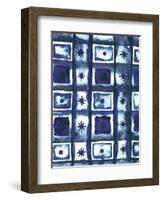 Shibori Box Pattern I-Elizabeth Medley-Framed Art Print