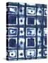 Shibori Box Pattern I-Elizabeth Medley-Stretched Canvas