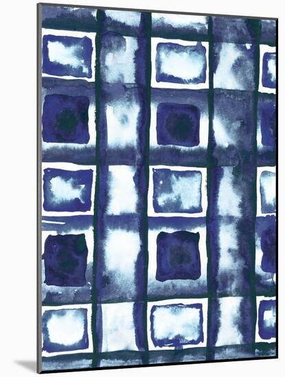 Shibori Box Pattern II-Elizabeth Medley-Mounted Art Print