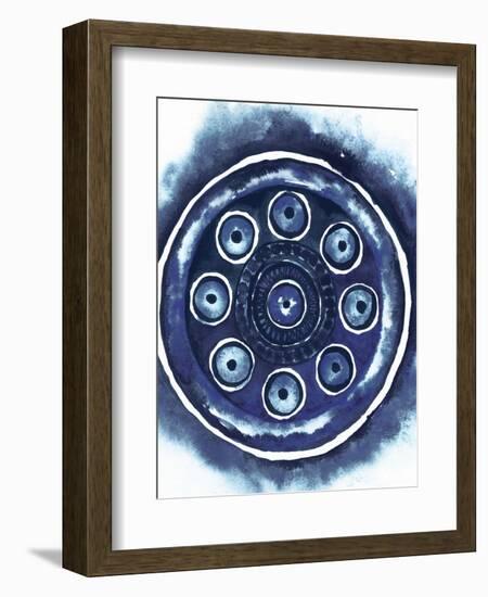 Shibori Circle I-Elizabeth Medley-Framed Art Print