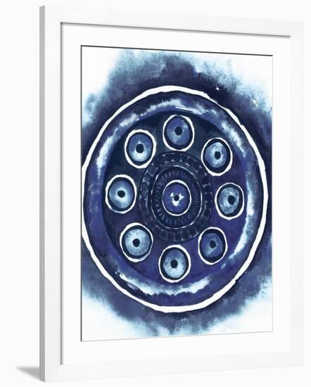 Shibori Circle I-Elizabeth Medley-Framed Art Print