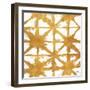 Shibori Gold Square IV-Elizabeth Medley-Framed Art Print