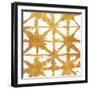 Shibori Gold Square IV-Elizabeth Medley-Framed Art Print