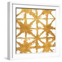 Shibori Gold Square IV-Elizabeth Medley-Framed Art Print