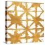 Shibori Gold Square IV-Elizabeth Medley-Stretched Canvas