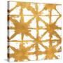 Shibori Gold Square IV-Elizabeth Medley-Stretched Canvas