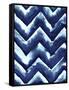 Shibori Zig Zag-Elizabeth Medley-Framed Stretched Canvas