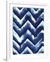 Shibori Zig Zag-Elizabeth Medley-Framed Art Print