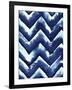 Shibori Zig Zag-Elizabeth Medley-Framed Art Print