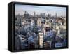 Shibuya Area Skyline with Shinjuku in the Background, Japan, Tokyo-Steve Vidler-Framed Stretched Canvas