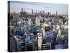 Shibuya Area Skyline with Shinjuku in the Background, Japan, Tokyo-Steve Vidler-Stretched Canvas